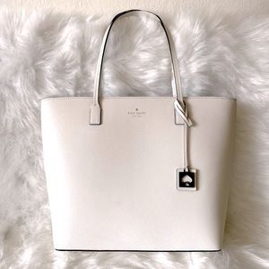 Like NEW Kate Spade White/Cream Large tote bag